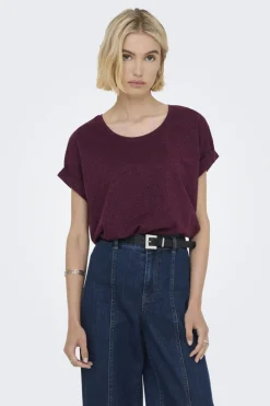 Only T-Shirts & Toppe<Onlmoster Glitter S/S Top