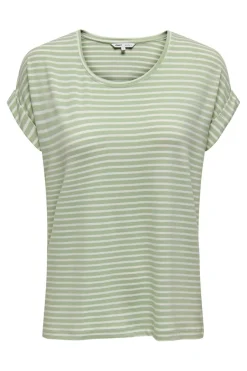 Only T-Shirts & Toppe<Onlmoster Stripe S/S O-Neck Top