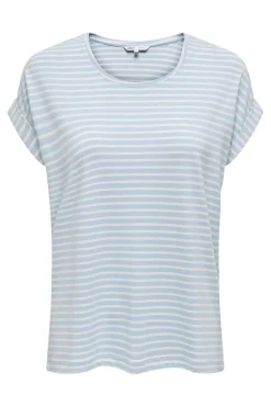 Only T-Shirts & Toppe<Onlmoster Stripe S/S O-Neck Top
