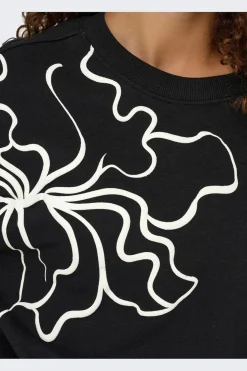 Only Sweatsæt & Comfy Wear|Bluser & Skjorter<Onlodessa L/S O-Neck Box Ub Swt
