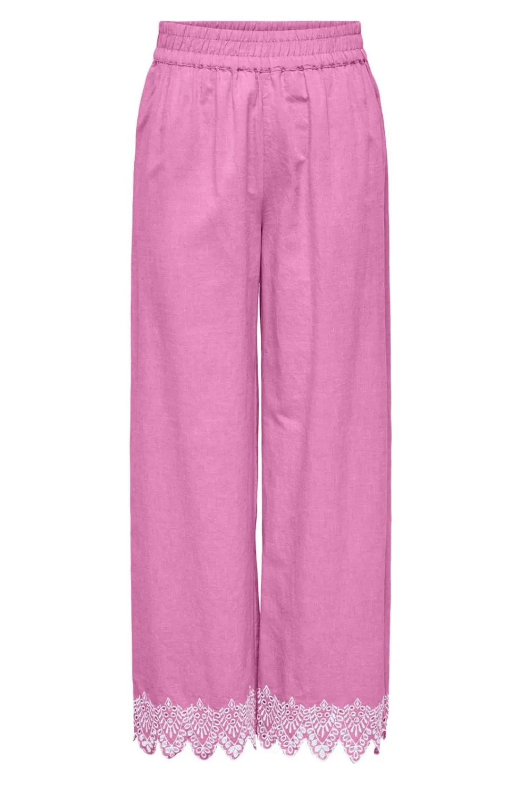 Best Onlpaula Tulum Emb Pull-Up Pant Bukser, Jeans & Leggings