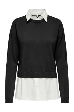 Clearance Onlpayson Ls Mix Pullover Knt Strik|Bluser & Skjorter