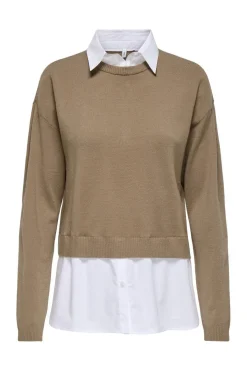 Clearance Onlpayson Ls Mix Pullover Knt Strik|Bluser & Skjorter
