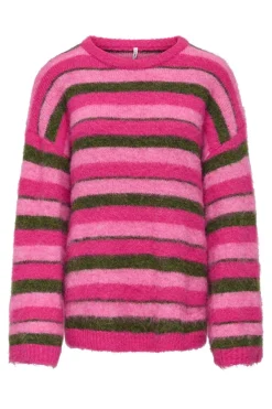 Only Strik|Bluser & Skjorter<Onlperil Life Ls O-Neck Knt