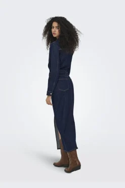Only Kjoler|Ammevenligt Tøj<Onlphilly Ls Maxi Dress Azg