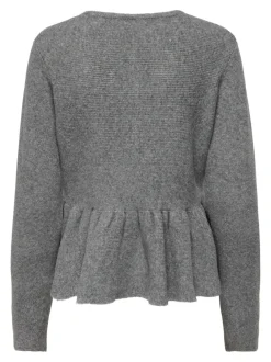 Onlpiruet Ls Peplum Cardigan Knt Cardigans|Ammevenligt Tøj