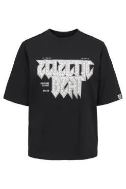Only T-Shirts & Toppe<Onlpuri Life S/S Top Box Pri