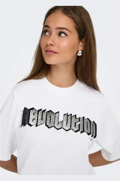 Clearance Onlpuri Life S/S Top Box Pri T-Shirts & Toppe