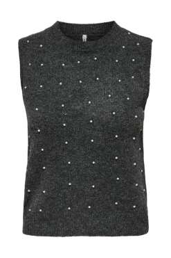 Only Veste<Onlrenata Sl O-Neck Pearl Vest Knt