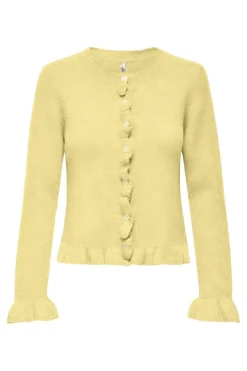 Clearance Onlrima Life Ls Frill Butto Cardi Knt Cardigans|Ammevenligt Tøj