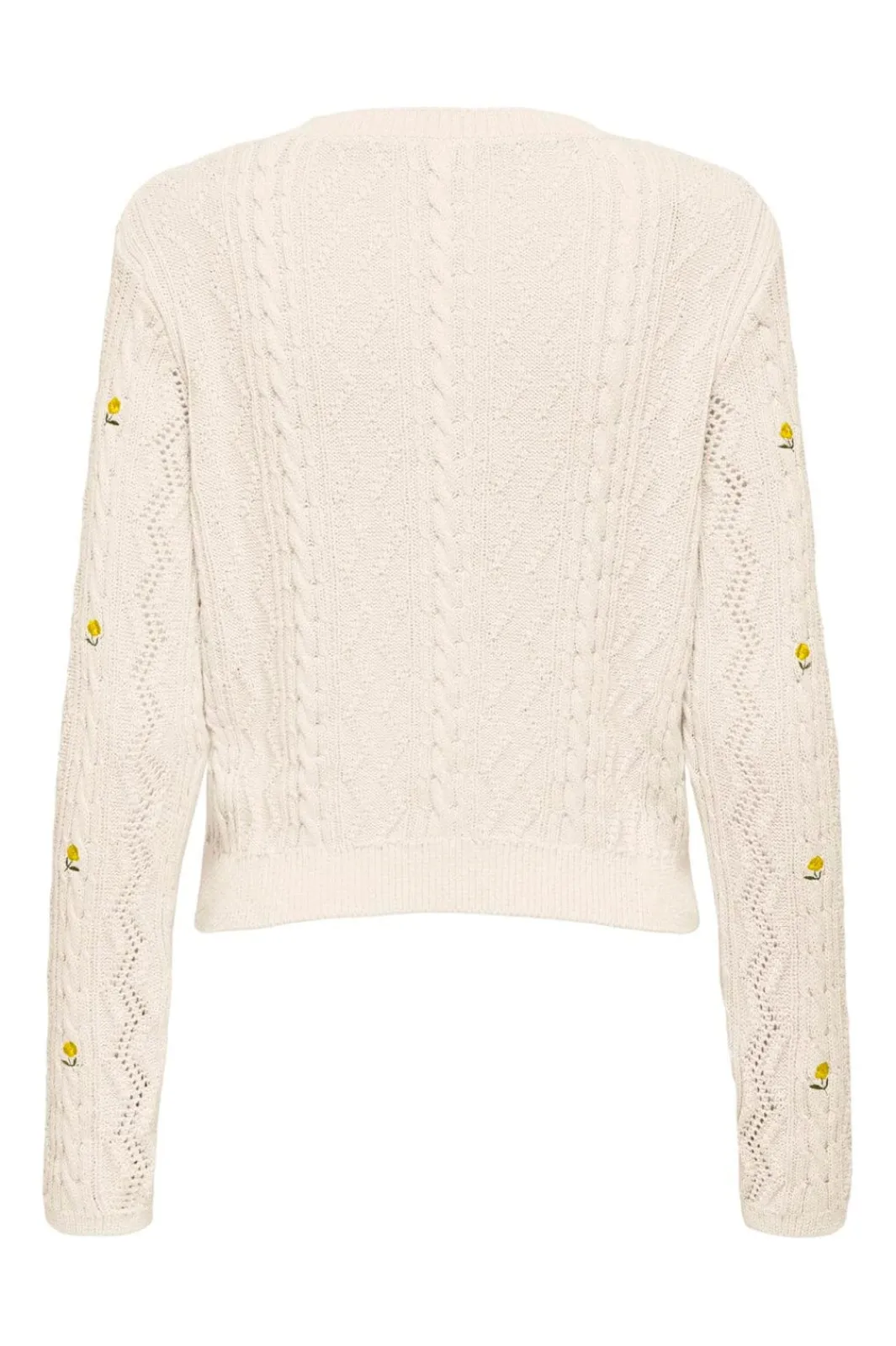 Only Strik|Bluser & Skjorter<Onlrita Life Ls Embr Cable Knt