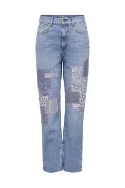 Outlet Onlrobyn Str Reg Lank Patch Slit Bukser, Jeans & Leggings