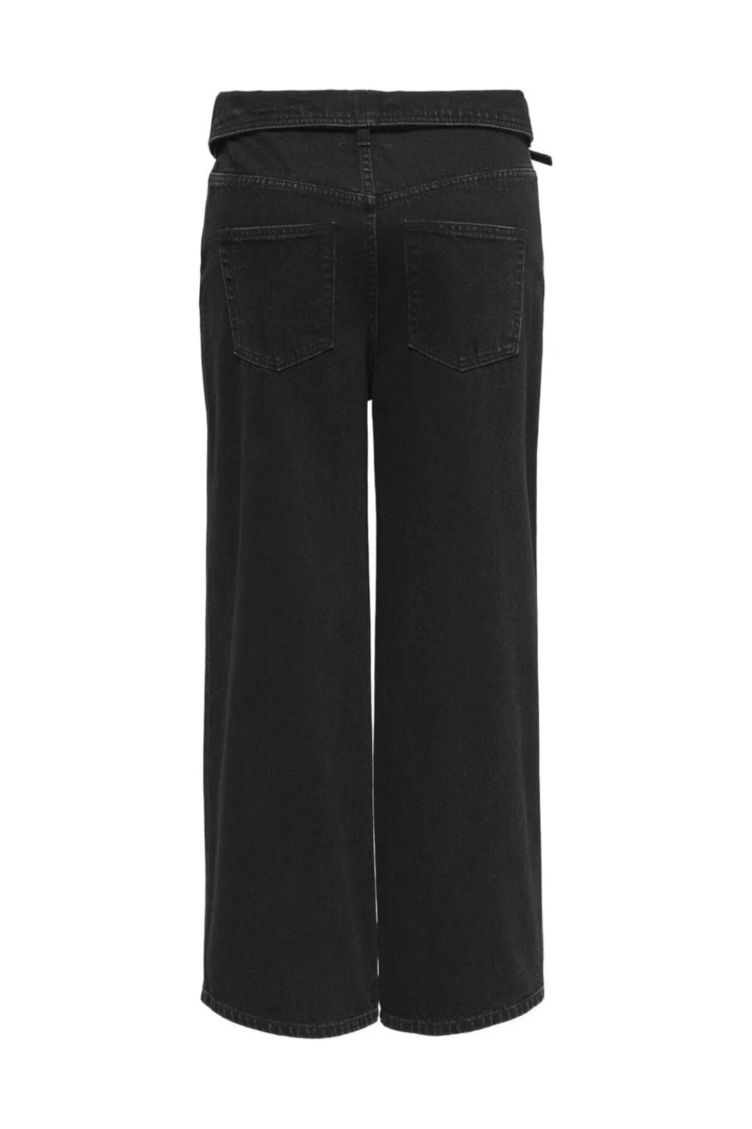 Onlrosella Fold Belt Wide Mae Bukser, Jeans & Leggings