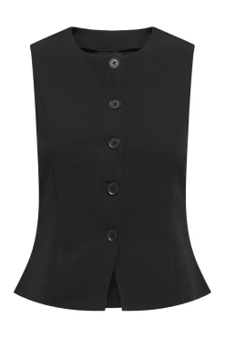 Only Cardigans<Onlsania Life S/L Button Vest