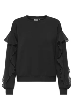 Only Sweatsæt & Comfy Wear|Bluser & Skjorter<Onlscarlet L/S Flounce Swt