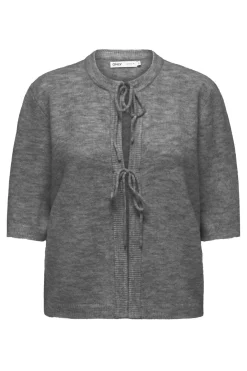 New Onlsimoni 2/4 Bow Cardigan Knt Cardigans|Ammevenligt Tøj