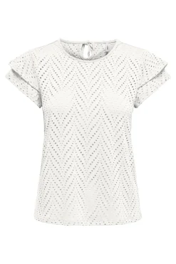 Only T-Shirts & Toppe<Onlsmilla S/S O-Neck Frill Top