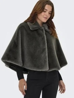 Clearance Onlsof Fur Cape Overtøj & Jakker