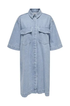 Onlsophie S/S Oversize Dress Sik Kjoler