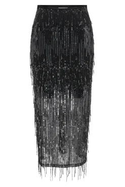 New Onlspacy Long Sequins Skirt Nederdele
