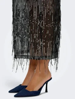 New Onlspacy Long Sequins Skirt Nederdele