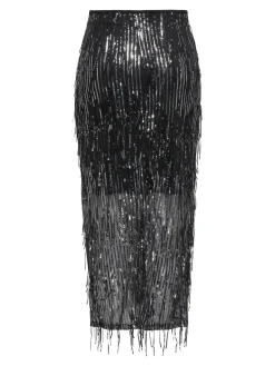 New Onlspacy Long Sequins Skirt Nederdele