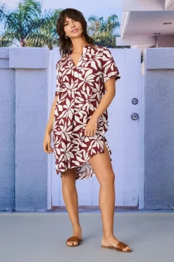 Discount Onlsusi Life Ss V-Neck Tunic Dress Wnn Kjoler