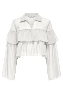 Only Bluser & Skjorter<Onlsuzzi L/S Frill Tie Top Ox