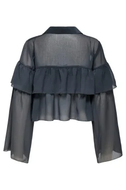 Online Onlsuzzi L/S Frill Tie Top Ox Bluser & Skjorter