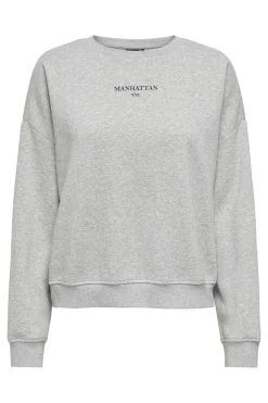 Only Bluser & Skjorter|Sweatsæt & Comfy Wear<Onlsweat Life L/S Crew O.Size State