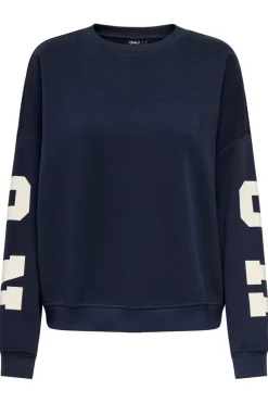Only Sweatsæt & Comfy Wear|Bluser & Skjorter<Onlsweat L/S Back/Sleeve Print Swt
