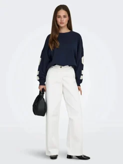 Only Sweatsæt & Comfy Wear|Bluser & Skjorter<Onlsweat L/S Back/Sleeve Print Swt