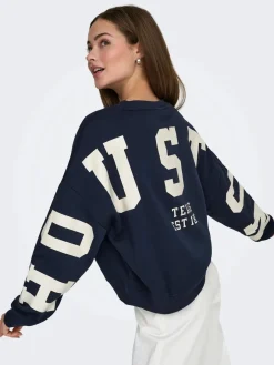 Only Sweatsæt & Comfy Wear|Bluser & Skjorter<Onlsweat L/S Back/Sleeve Print Swt