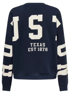 Only Sweatsæt & Comfy Wear|Bluser & Skjorter<Onlsweat L/S Back/Sleeve Print Swt