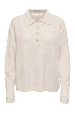 Only Strik|Bluser & Skjorter<Onltalio Ls Polo Neck Bf Knt