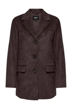 Hot Onltulip Faux Suede Blazer Coat Overtøj & Jakker|Blazere