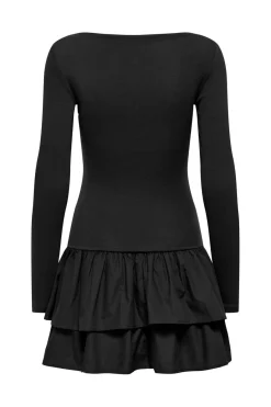 Sale Onlvega L/S Boatneck Mix Dress Box Kjoler