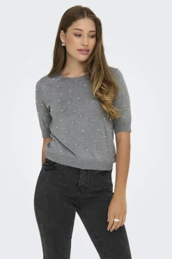 Best Onlvenice Life Ss Pearl O-Neck Knt T-Shirts & Toppe