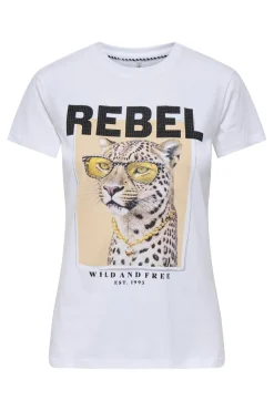 Only T-Shirts & Toppe<Onlvibe Life S/S Glasses Top Box