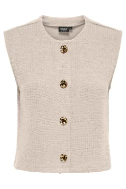 Only Veste|Sweatsæt & Comfy Wear<Onlvicki Button Vest Swt
