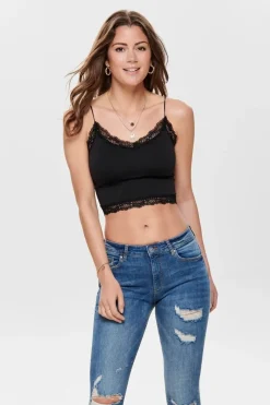 Best Onlvicky Lace Seamless Cropped Top T-Shirts & Toppe