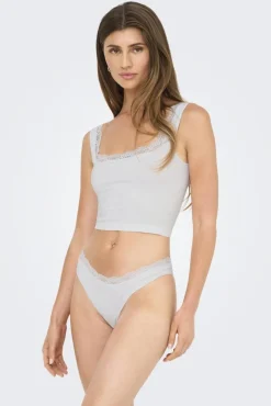 Only Nattøj & Lingeri<Onlvicky Lace Singlet Square Neck Acc