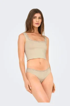 Only Nattøj & Lingeri<Onlvicky Lace Singlet Square Neck Acc