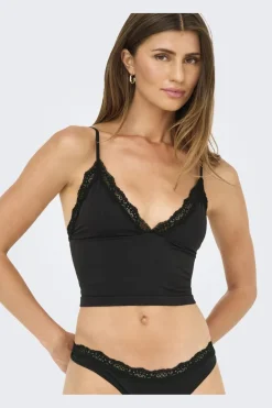 Only T-Shirts & Toppe|Nattøj & Lingeri<Onlvicky Lace Singlet V-Neck Acc