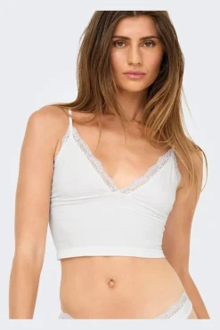 Only Nattøj & Lingeri<Onlvicky Lace Singlet V-Neck Acc