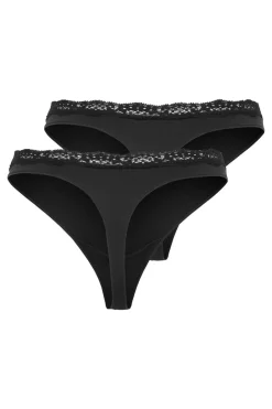 Online Onlvicky Lace Thong 2-Pack Acc Nattøj & Lingeri