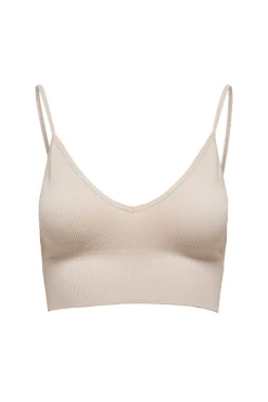 Only Nattøj & Lingeri<Onlvicky Rib Seamless Vneck Top Acc