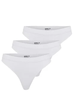 Only Nattøj & Lingeri<Onlvicky Rib S-Les Thong 3-Pack Acc