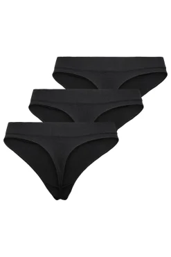 Discount Onlvicky Rib S-Les Thong 3-Pack Acc Nattøj & Lingeri