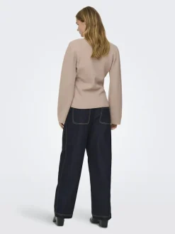 Online Onlviola Ls Fit V-Neck Knt Strik|Bluser & Skjorter